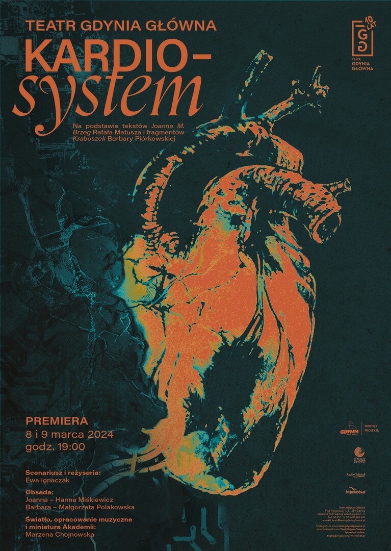 Plakat do spektaklu Kardiosystem