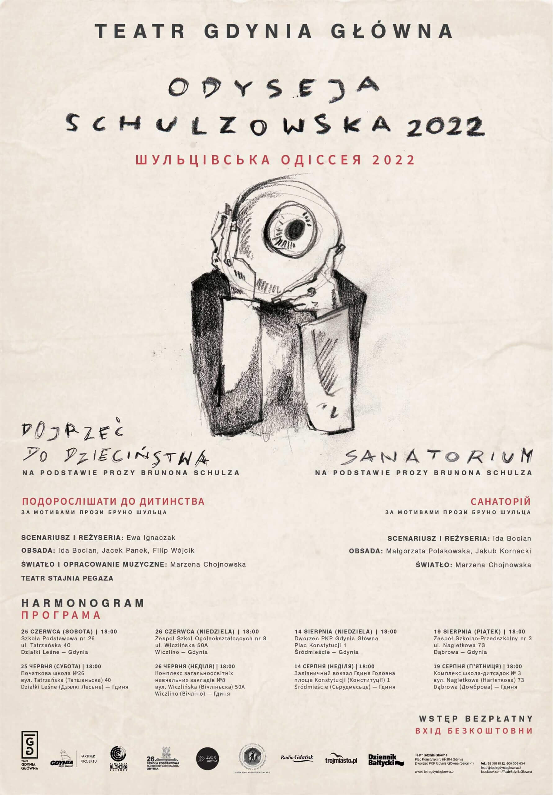Grafika/ plakat do projektu Odyseja Schulzowska