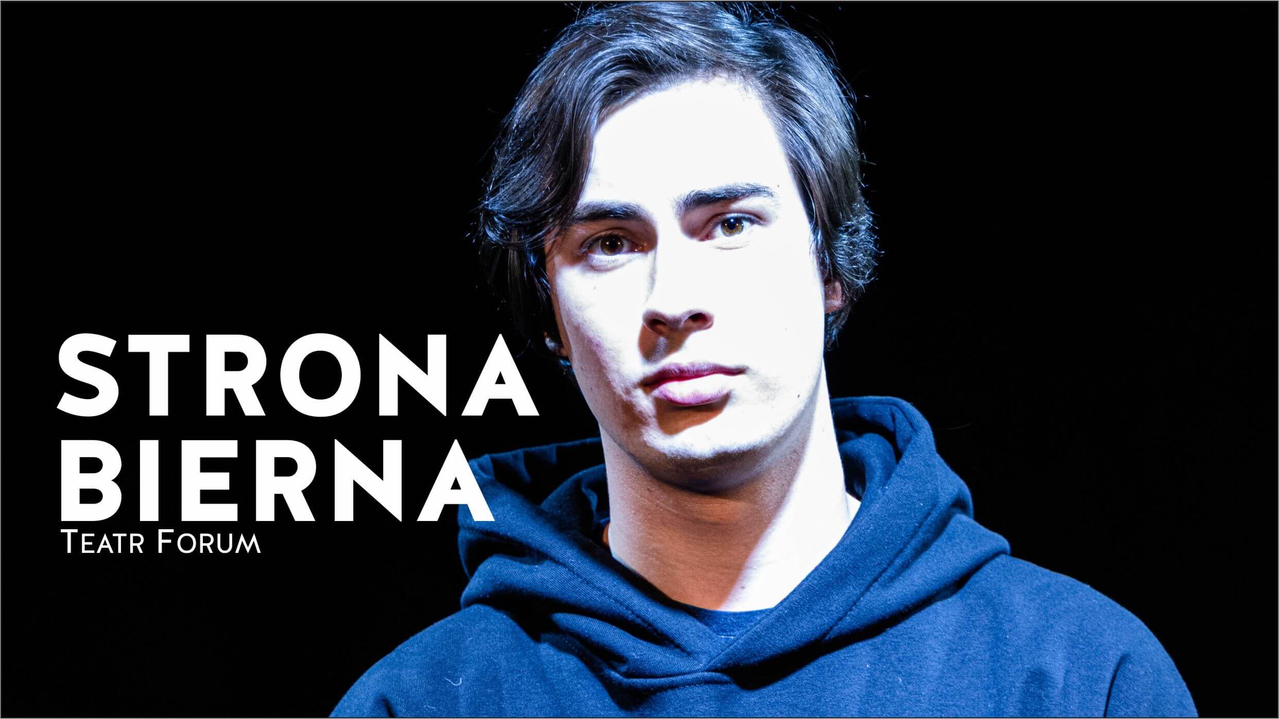 Grafika reklamowa do spektaklu Strona Bierna.